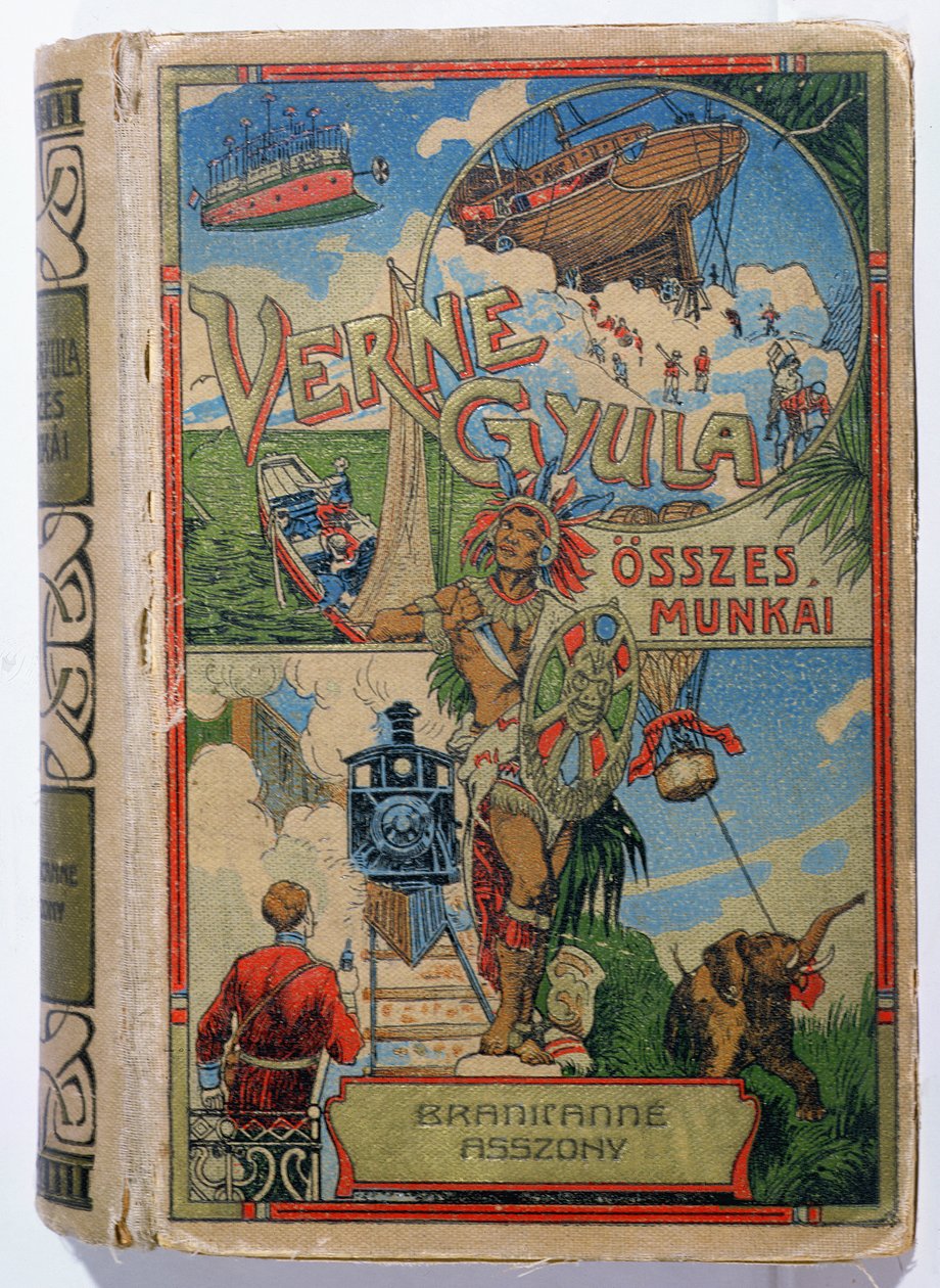 Umschlag von Mistress Branican von Jules Verne (1828-1905), frühes 20. Jahrhundert von Hungarian School