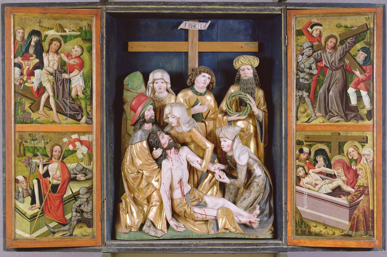 Passionsaltar, Janosret, 1480-90 von Hungarian School