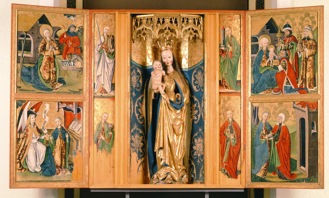 Der Altar der Jungfrau Maria aus Szepeshely, ca. 1480 von Hungarian School