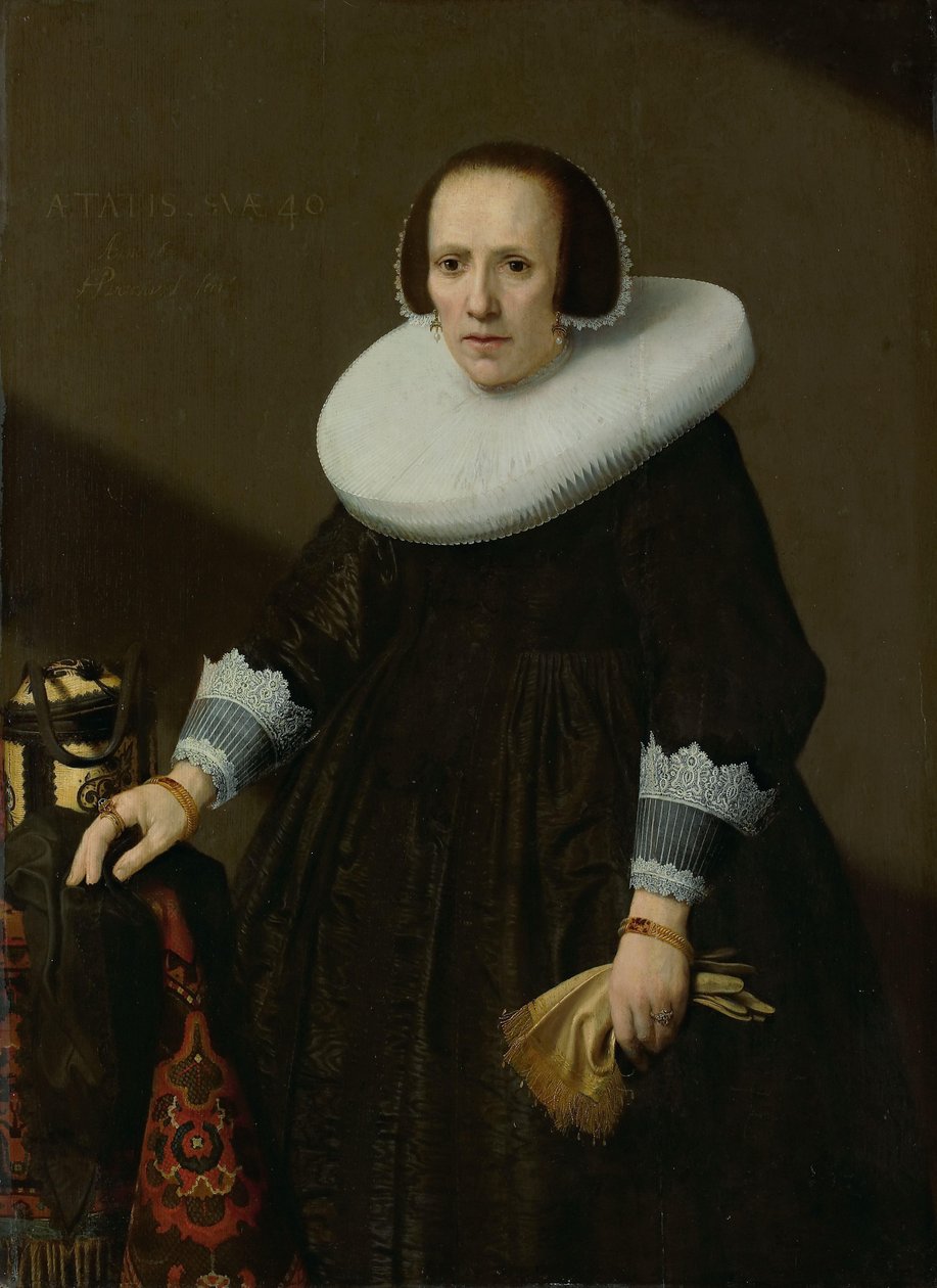 Porträt von Geertruyd Reael, Ehefrau von Philips Denijs von Huygh Pietersz Voskuyl