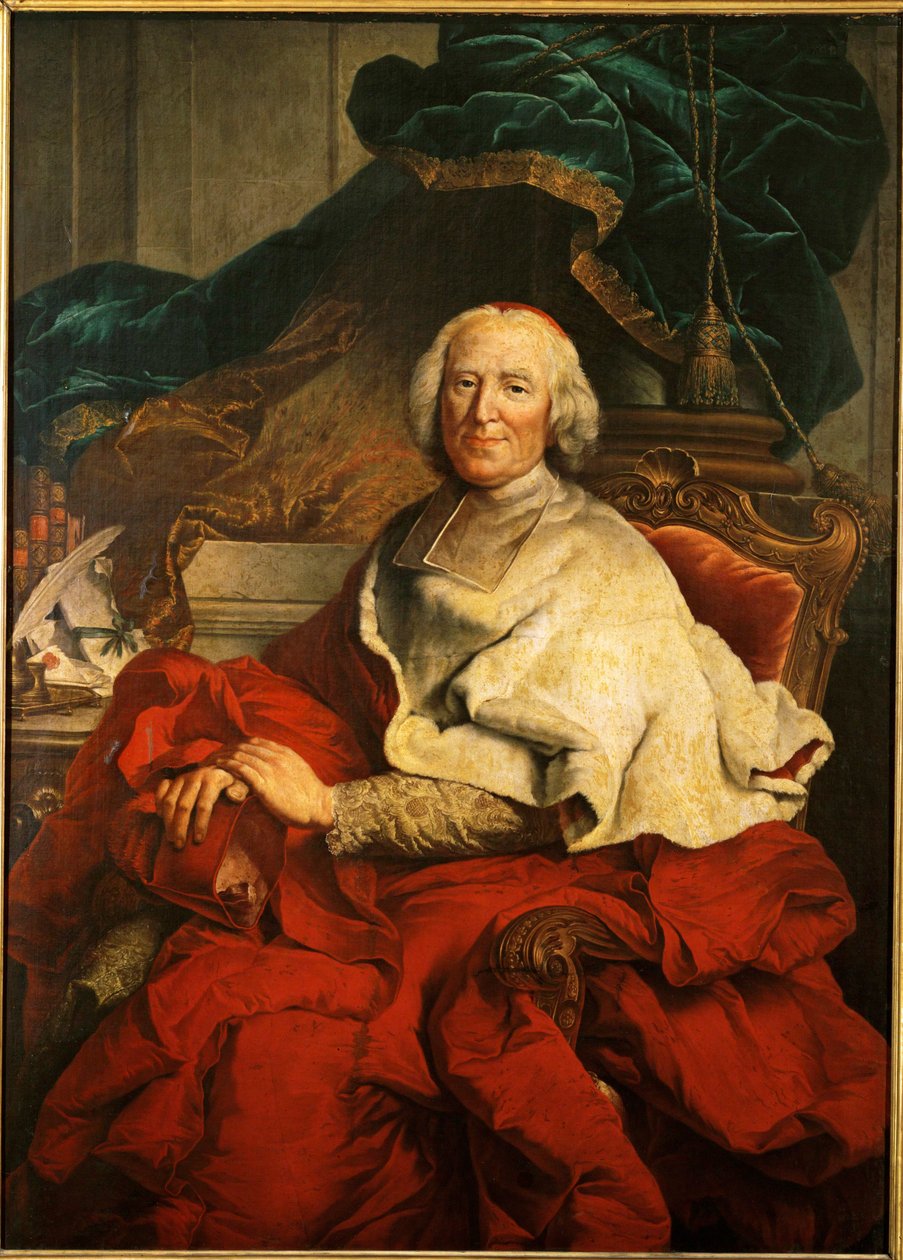 Kardinal Andre-Hercule de Fleury, Premierminister von König Ludwig XV von Hyacinthe (studio of) Rigaud