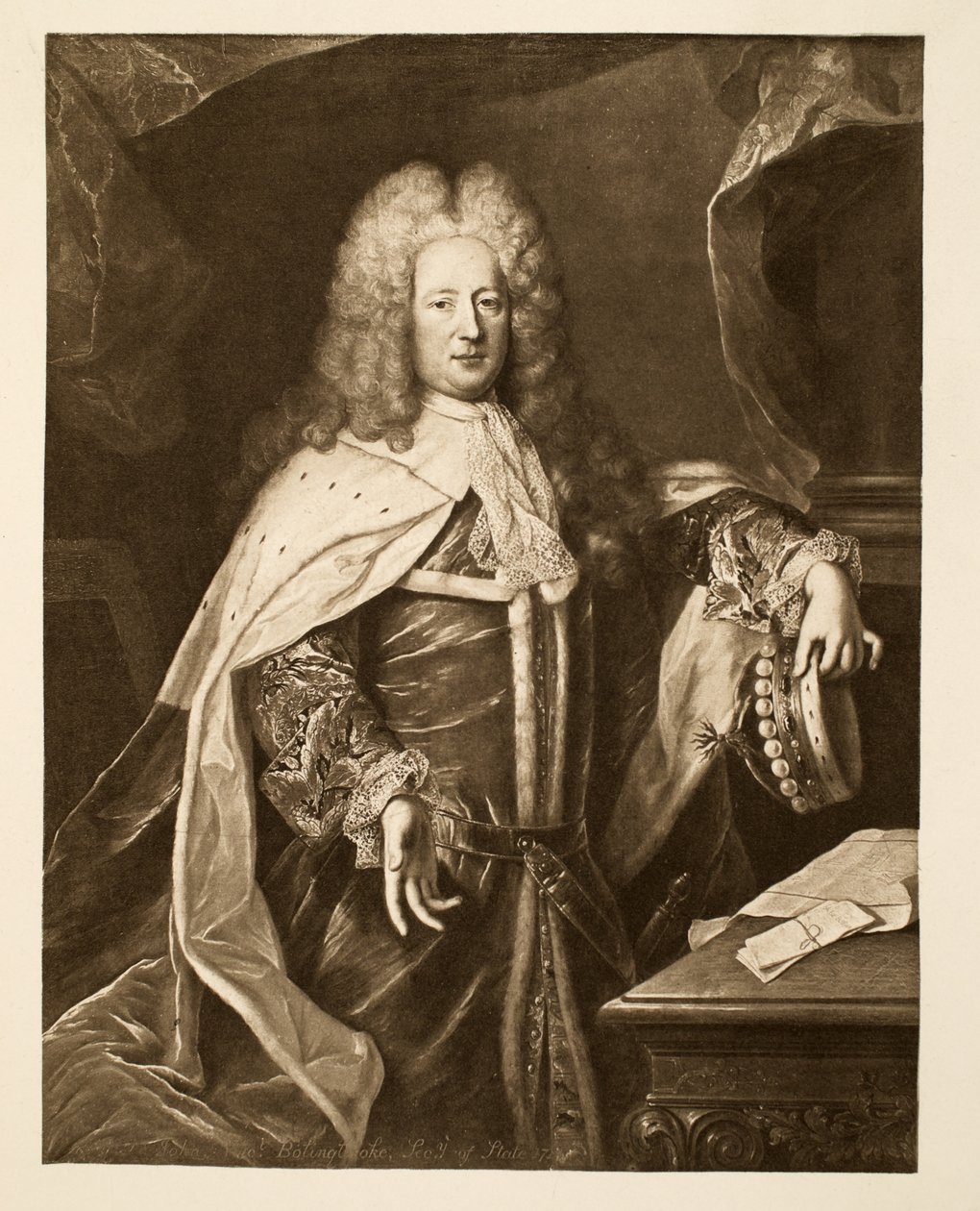 Henry St. John, Viscount of Bollingbroke, veröffentlicht 1902 von Hyacinthe Francois Rigaud