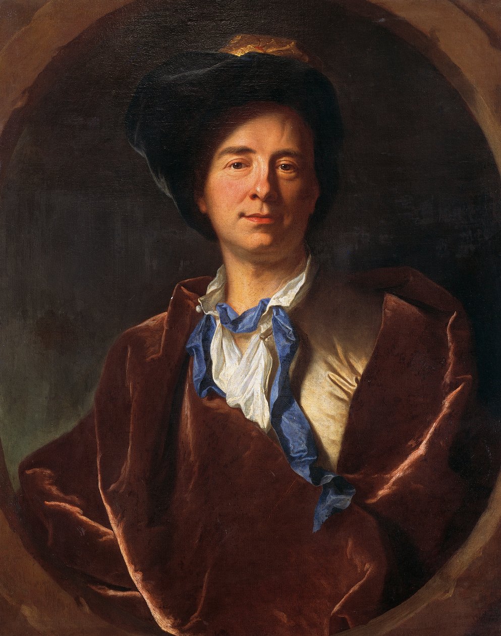 Porträt von Bernard Le Bovier de Fontenelle von Hyacinthe Francois Rigaud