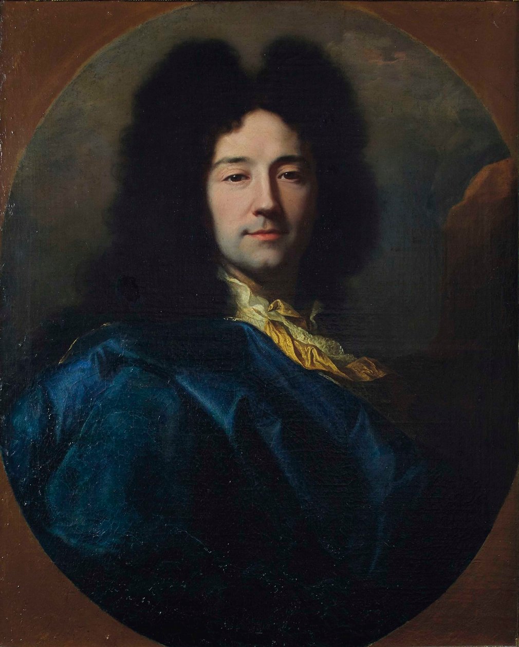 Selbstporträt, genannt im blauen Mantel von Hyacinthe François Honoré Rigaud