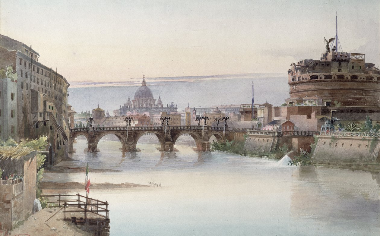 Ansicht von Rom, 1860 von I. Martin