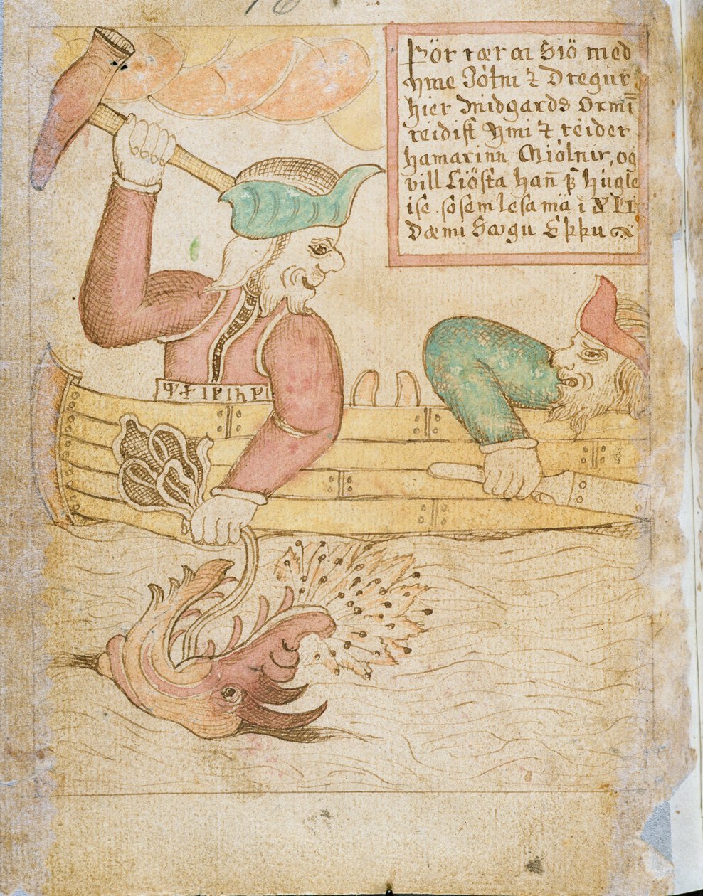 Thor fängt die Midgardschlange, aus 