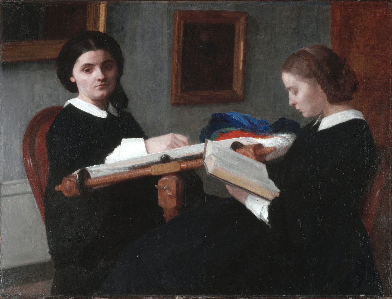 Die zwei Schwestern von Ignace Henri Jean Fantin Latour