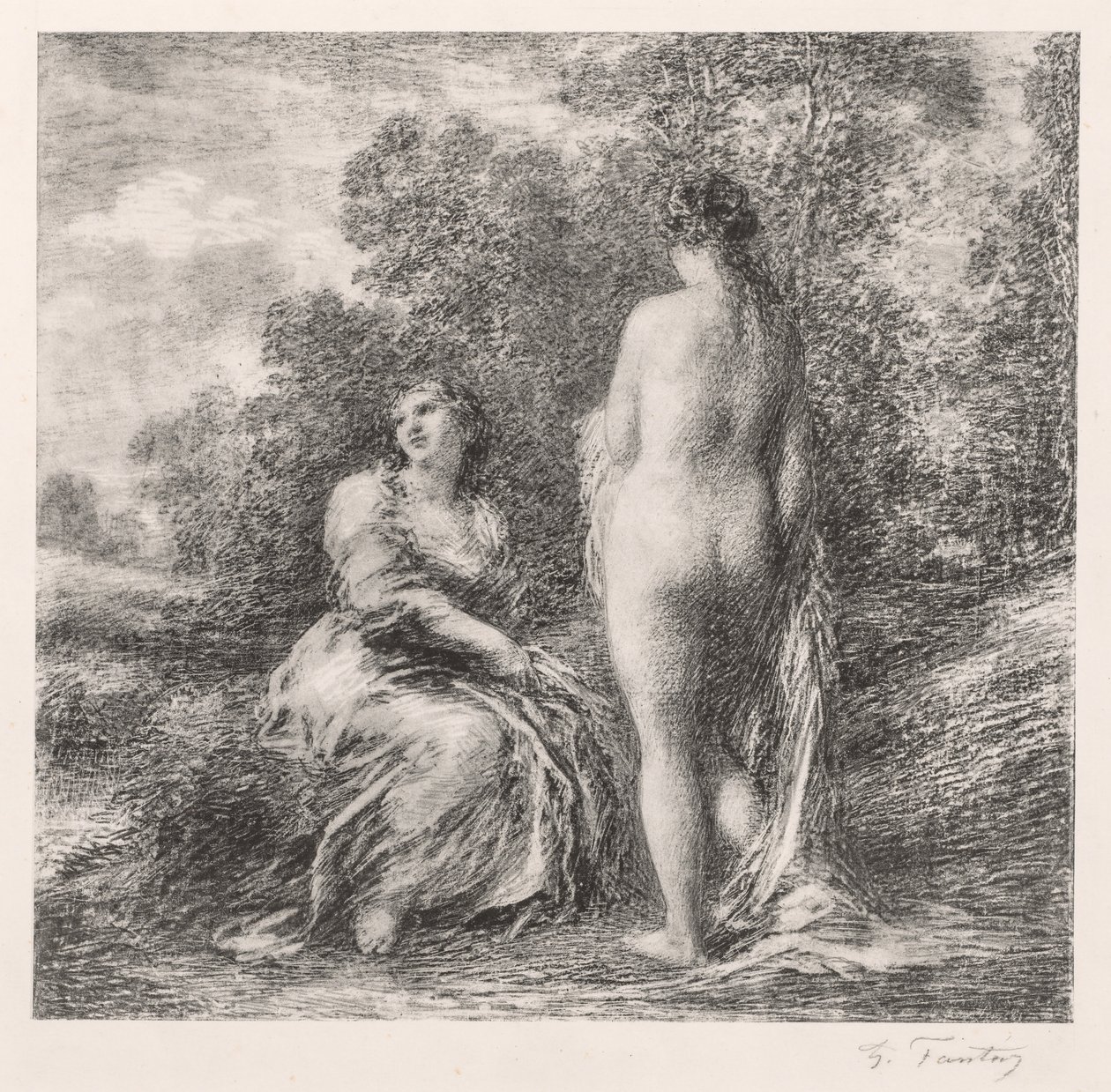 Badende, 1881 von Ignace Henri Jean Fantin Latour