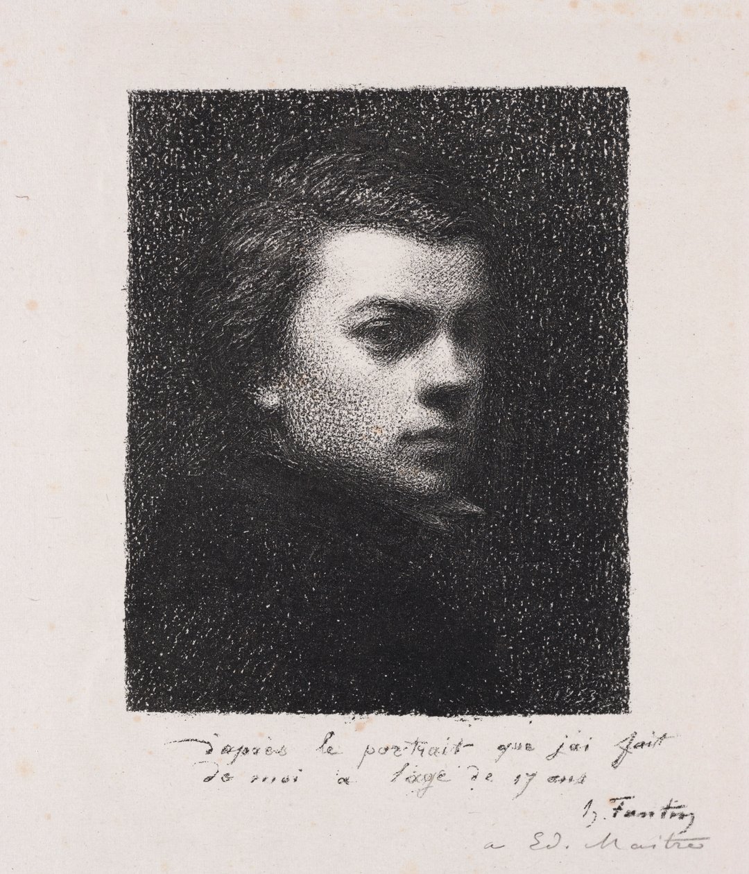 Der Künstler mit 17 Jahren, 1892 von Ignace Henri Jean Fantin Latour