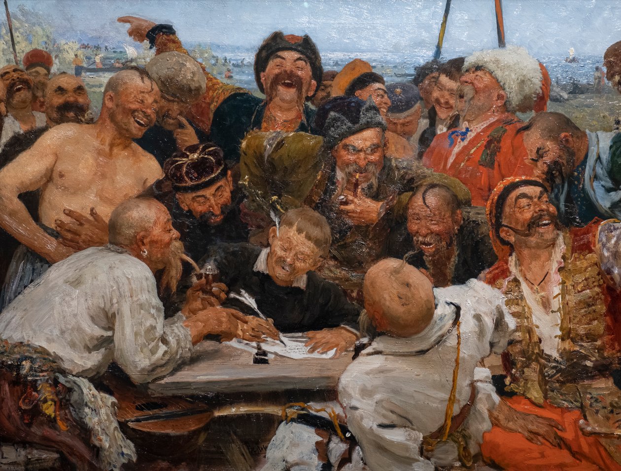 Die Saporoger Kosaken schreiben einen Brief an den Sultan der Türkei von Ilya Efimovich Repin