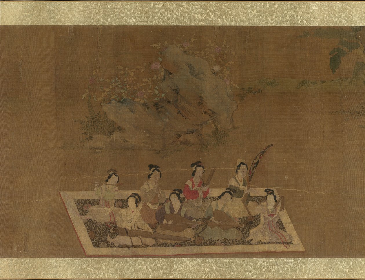 Lady Su Hui und ihr Verspuzzle, 16. Jahrhundert von In the style of Qiu Ying