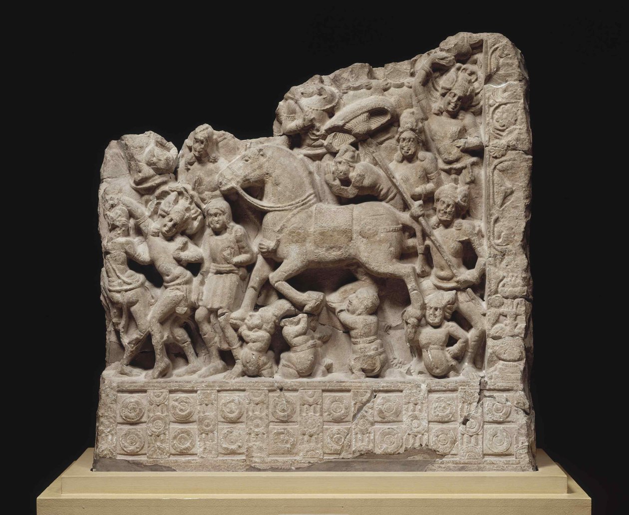 Die große Abreise von Siddhartha Gautama, 2. Jahrhundert n. Chr. von Indian Art.