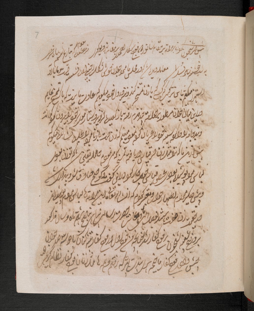 Eine Seite aus Tipu Sultans Traumbuch (IO Islamic 3563), Traum Nr. 13, ca. 1786-99 von Indian School