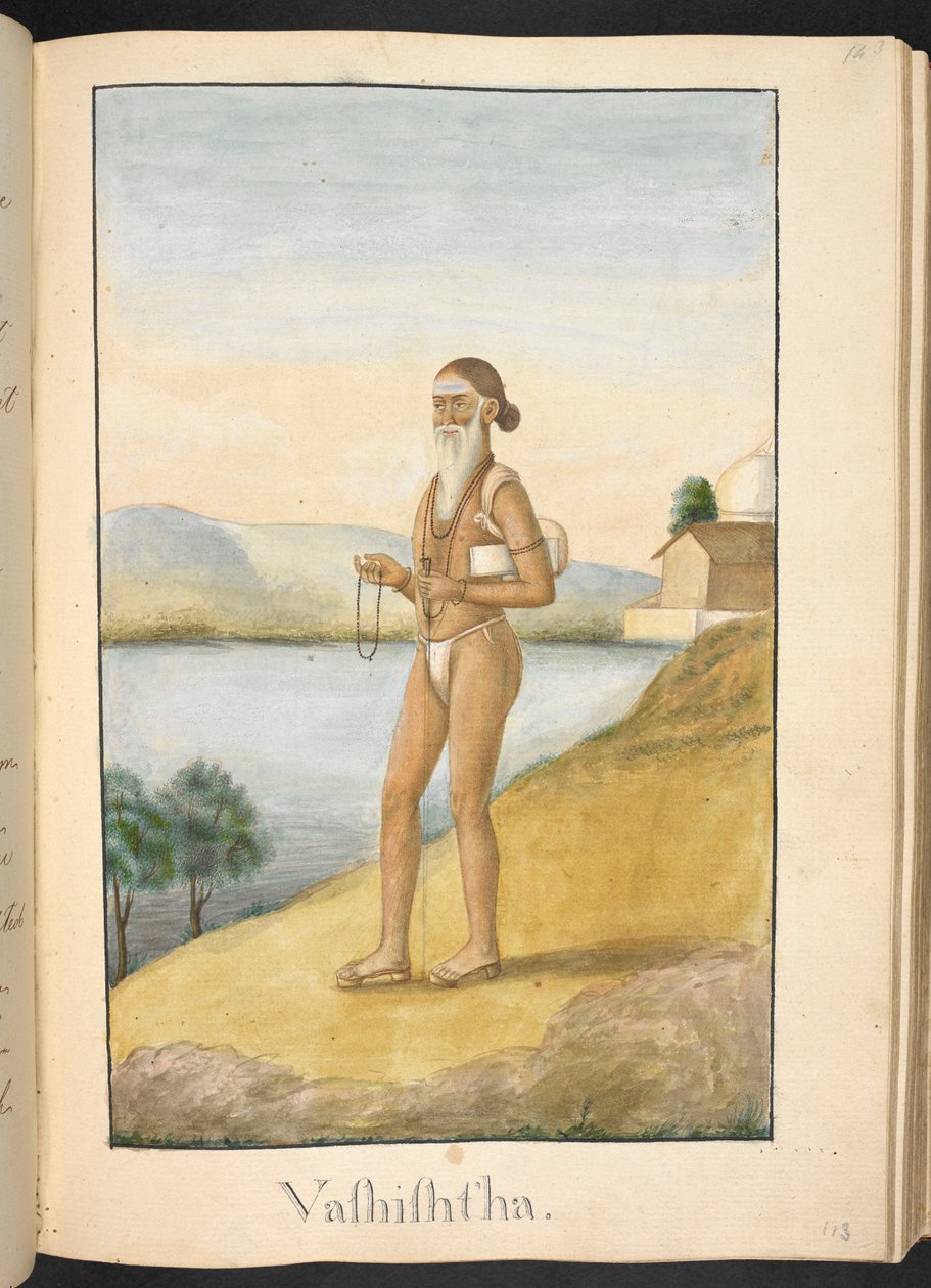 Gautama, Weiser und Ehemann von Ahalya. Beschriftet: 