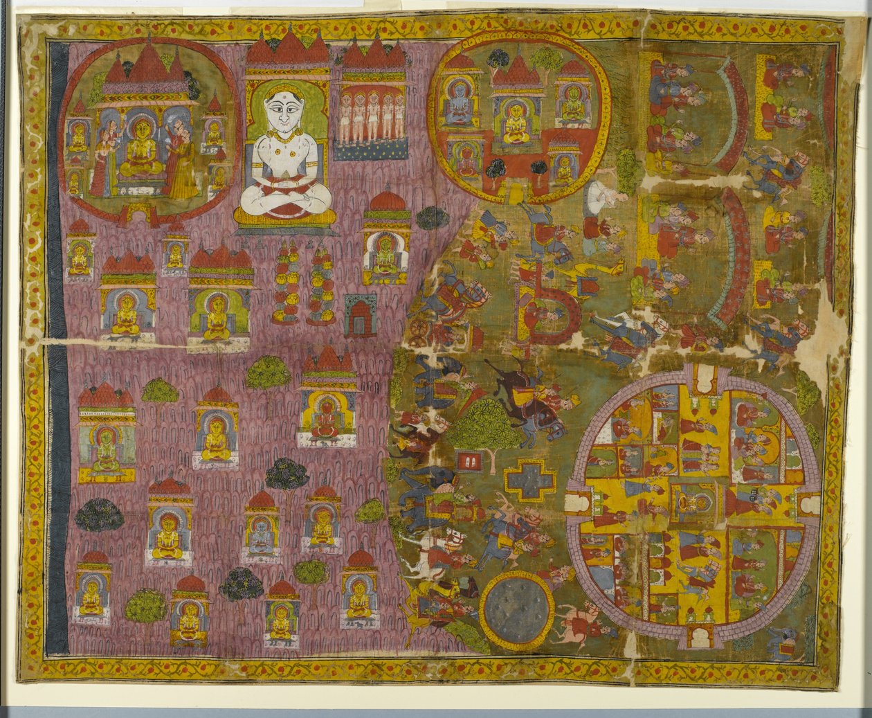 Jain-Pilgerreise, hergestellt in Rajasthan, ca. 1750 von Indian School