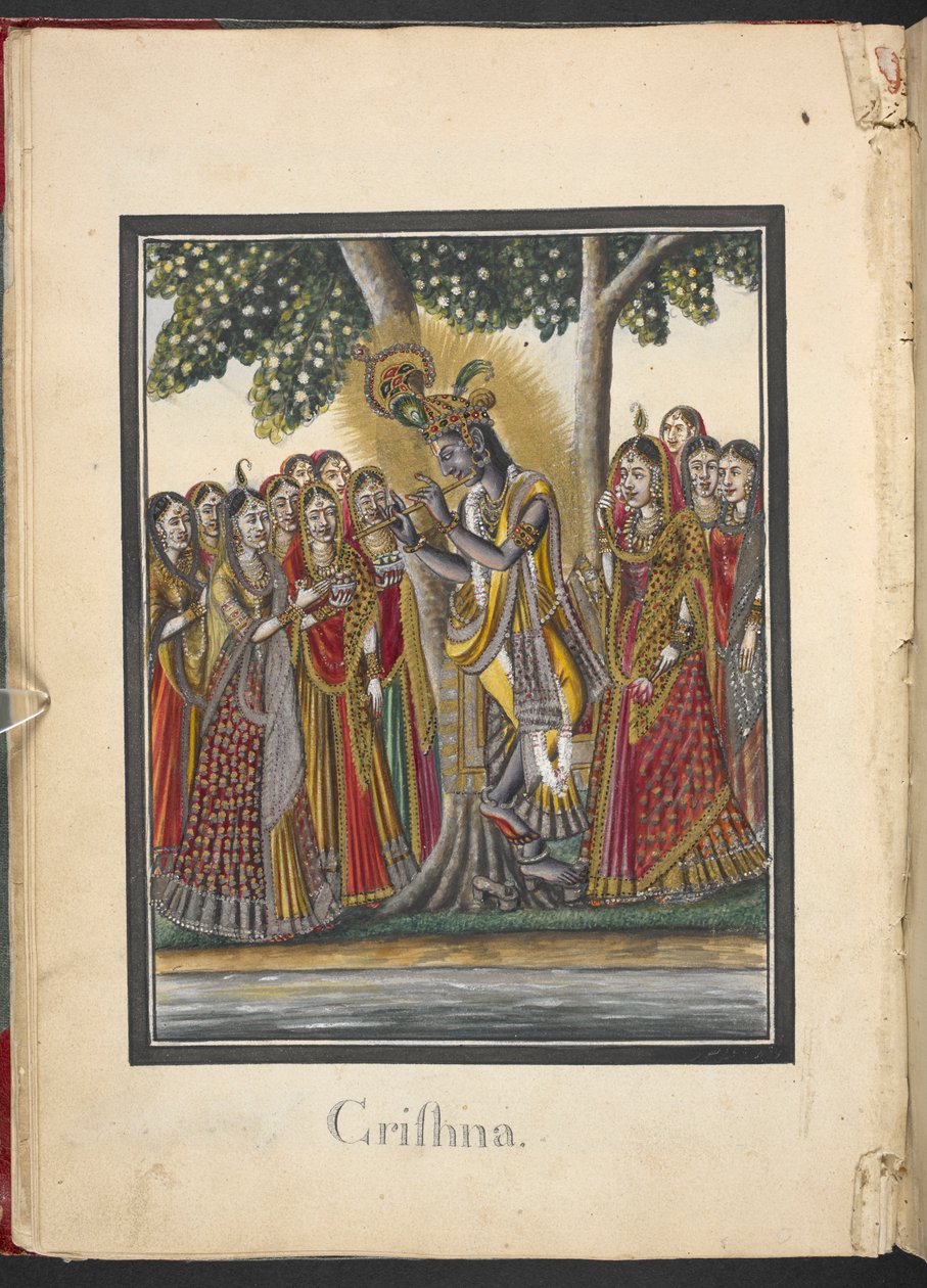 Krishna, achte Inkarnation von Vishnu von Indian School