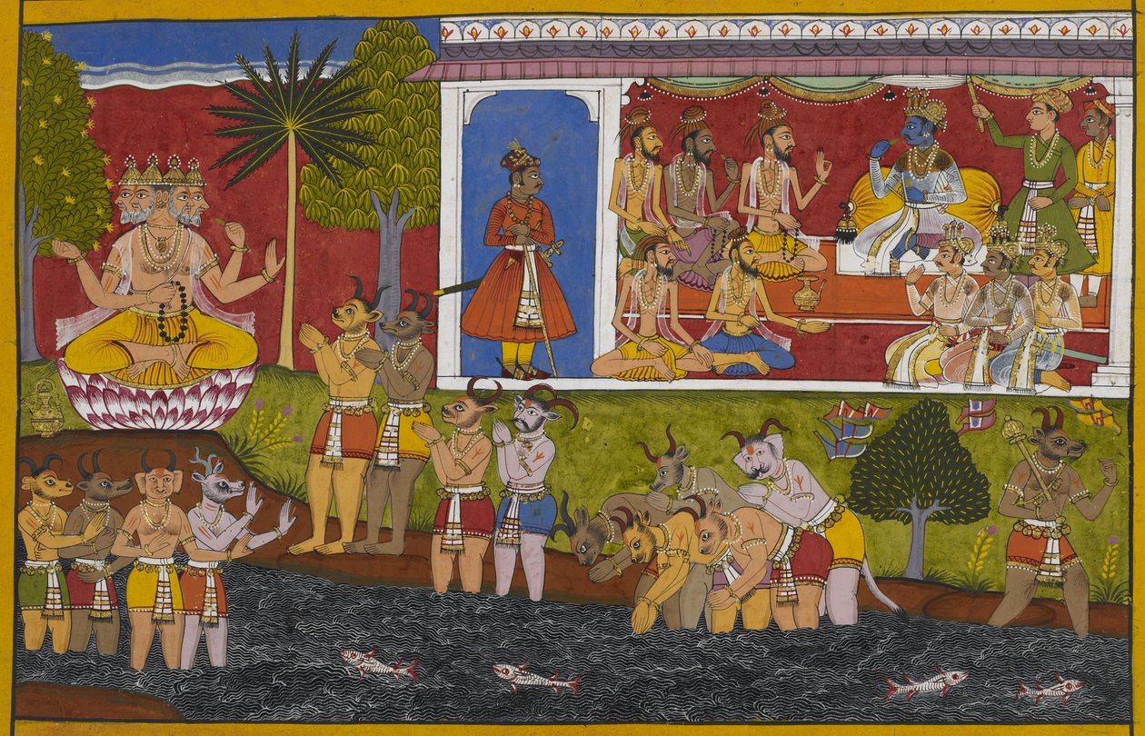 Rāma hört von Agastya die Ursprünge der rākṣasas, beginnend mit Prajāpati
