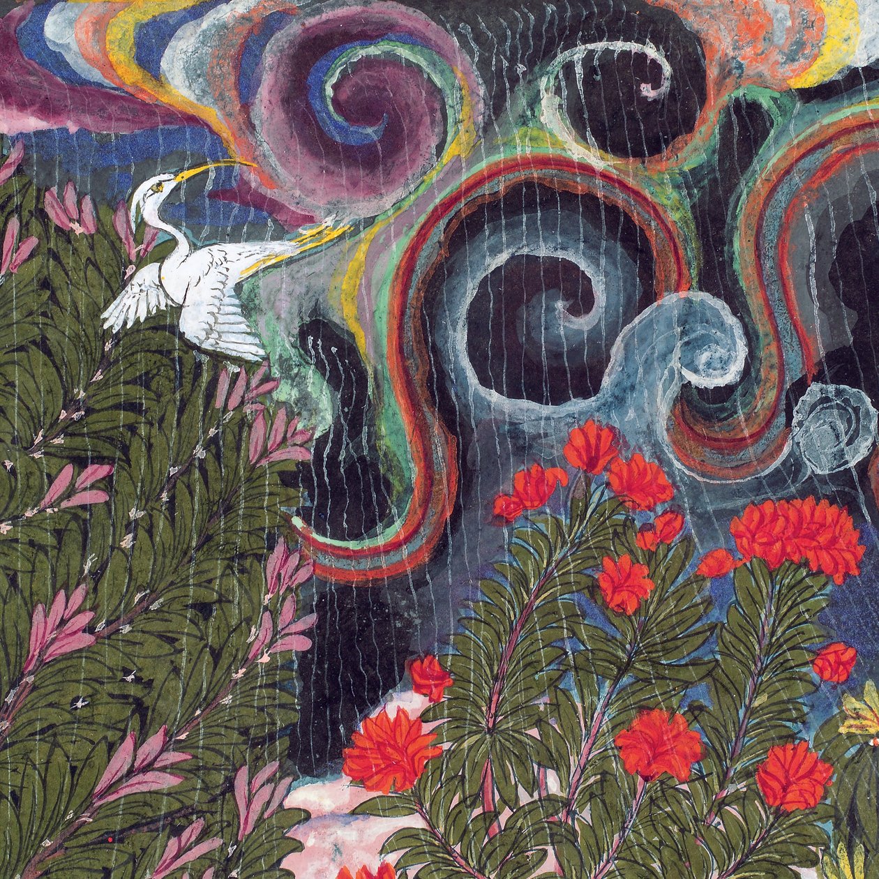 Suryamalar Ragini von Sri, (Detail), 1650-60 von Indian School