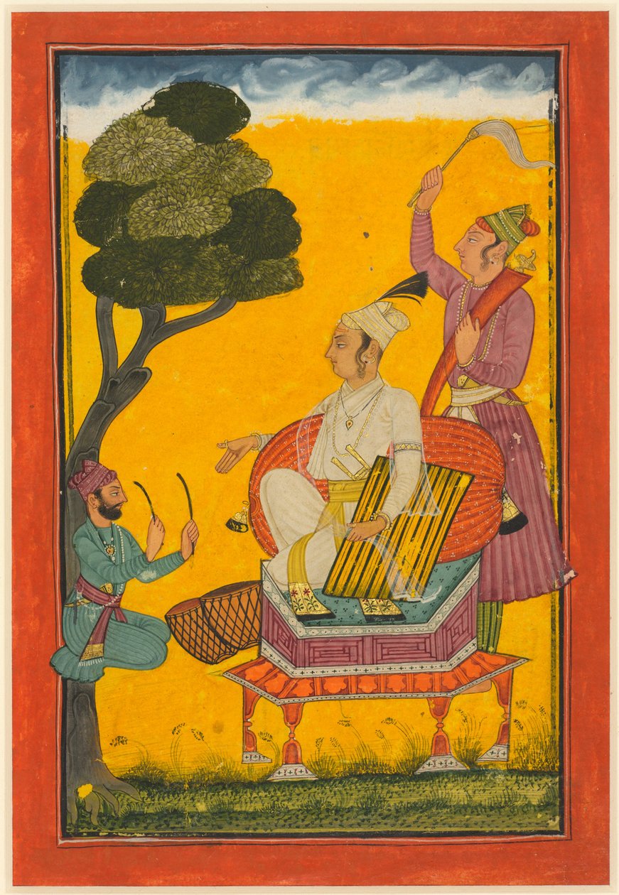 Vivaca Ragaputra, ein Blatt aus der Ragamala-Serie, ca. 1700-20 von Indian School