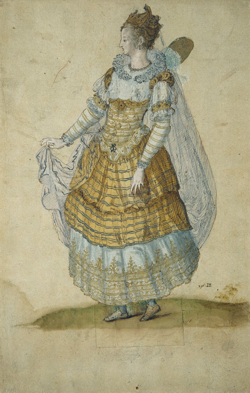 Geflügelter Maskenträger von Inigo Jones