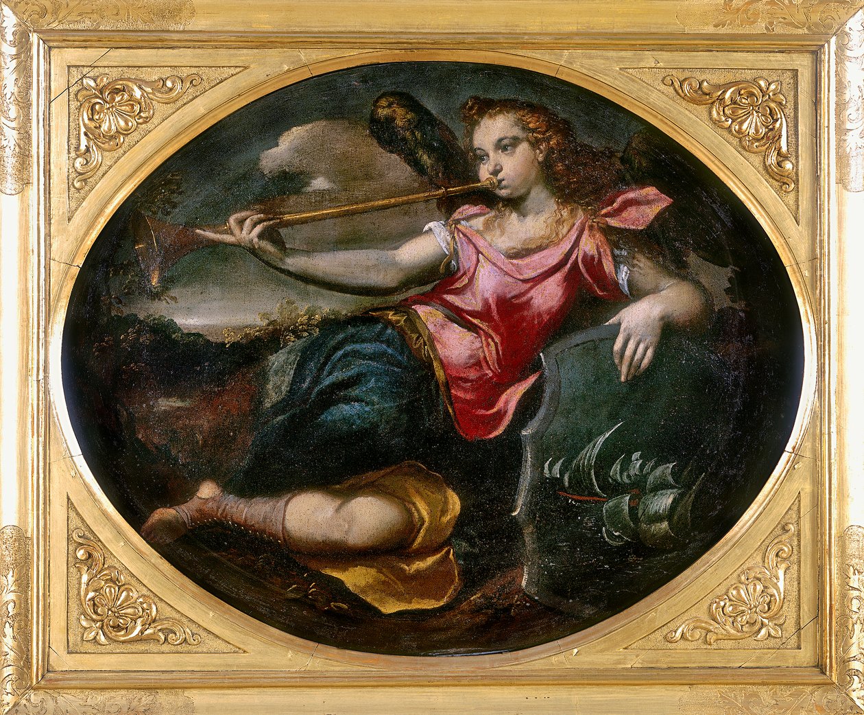Ruhm, Werk von Ippolito Scarsella, auch bekannt als lo Scarsellino, aufbewahrt in der Galleria Estense in Modena von Ippolito Scarsella