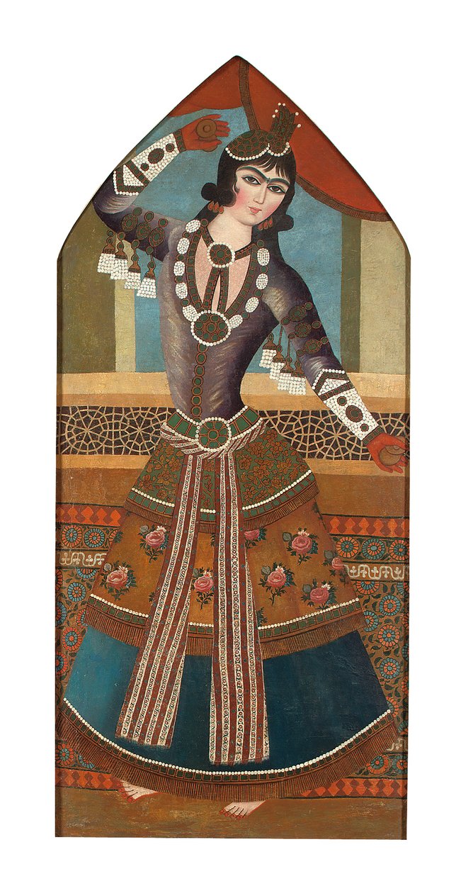 Ein Qajar-Tanzmädchen, ca. 1840 von Iranian School