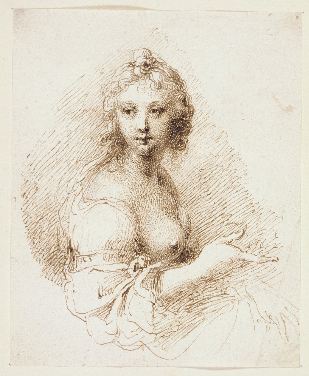 PD.49-1947 Weibliche Figurenstudie von Isaac Oliver
