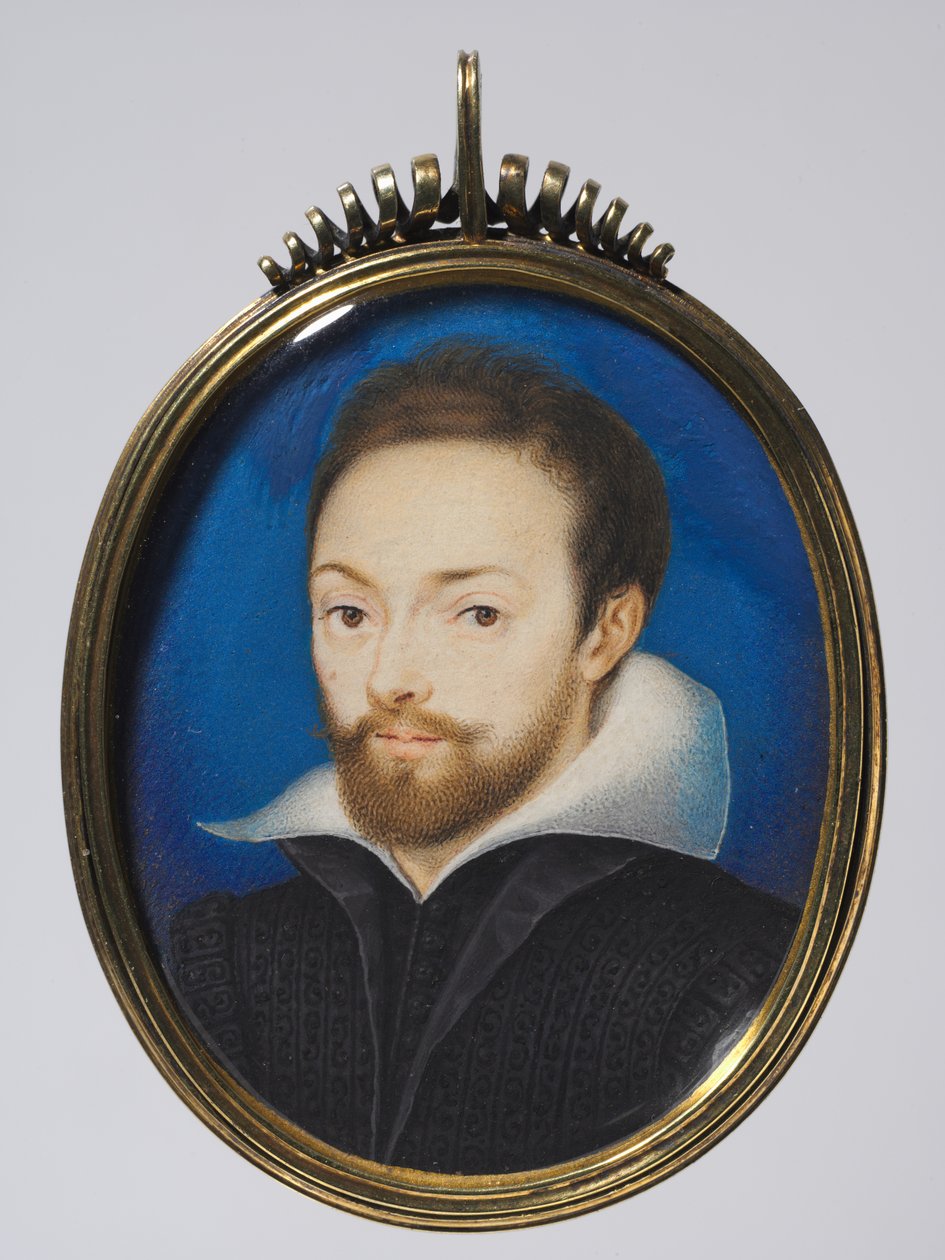 Porträt eines Mannes, ca. 1615 von Isaac (after) Oliver