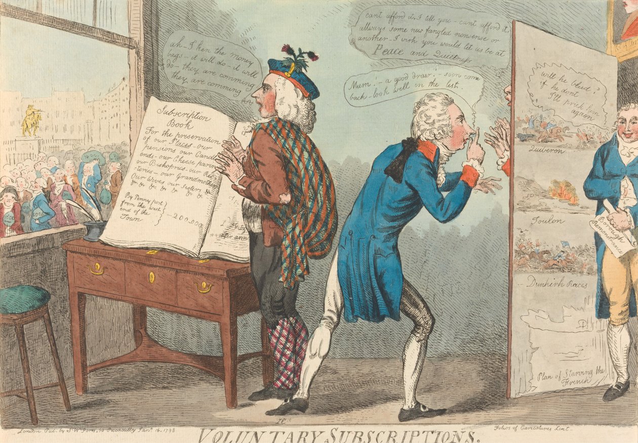 Freiwillige Abonnements von Isaac Cruikshank