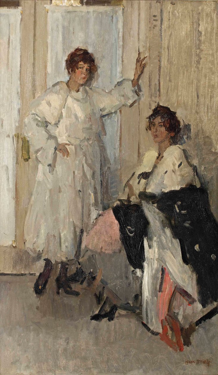 Die Schaufensterpuppen Ippy und Gertie bei Hirsch, Amsterdam, ca. 1915-17 von Isaac Israels