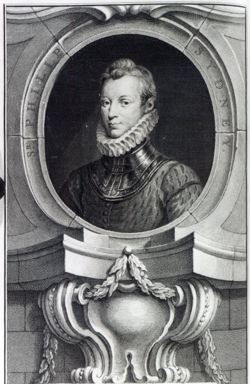 Sir Philip Sidney, graviert von Jacobus Houbraken, 1743 von Isaac Oliver