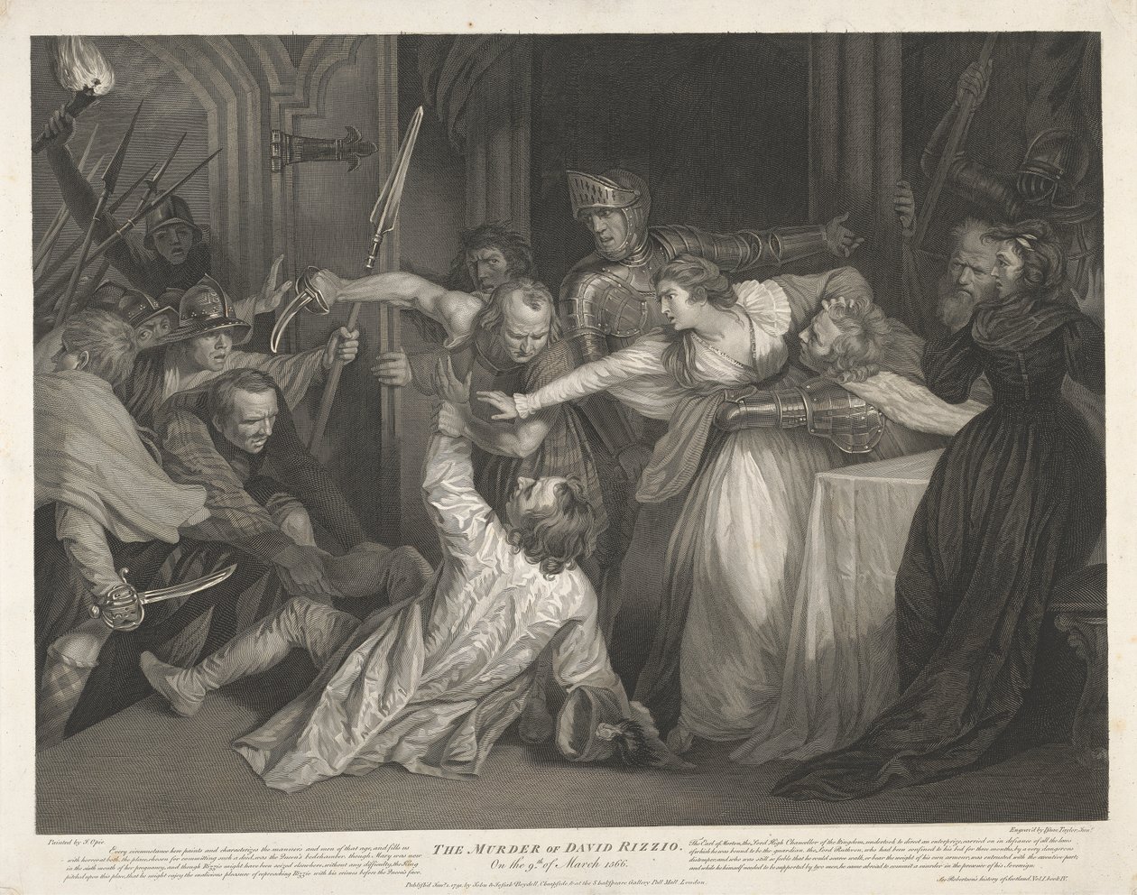 Der Mord an David Rizzio am 9. März 1566 von Isaac Taylor