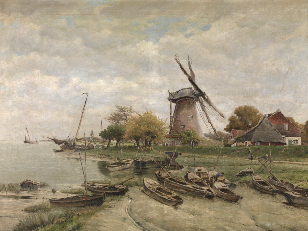 Die Schelde in Mariakerke von Isidore Meyers