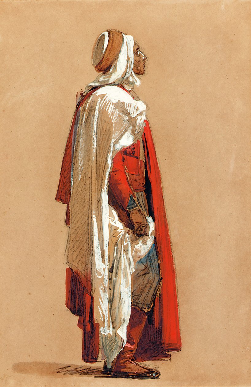 Studie eines Mannes in orientalischer Tracht von Isidore Pils