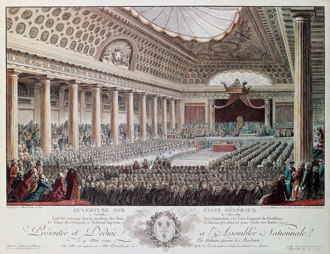 Eröffnung der Generalstände in Versailles 1789 von Isidore Stanislas Helman