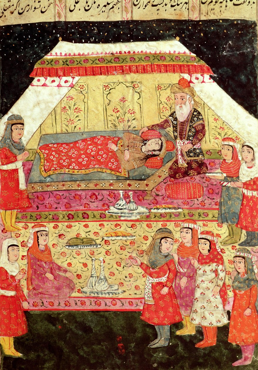 Haremsszene, Illustration aus dem 