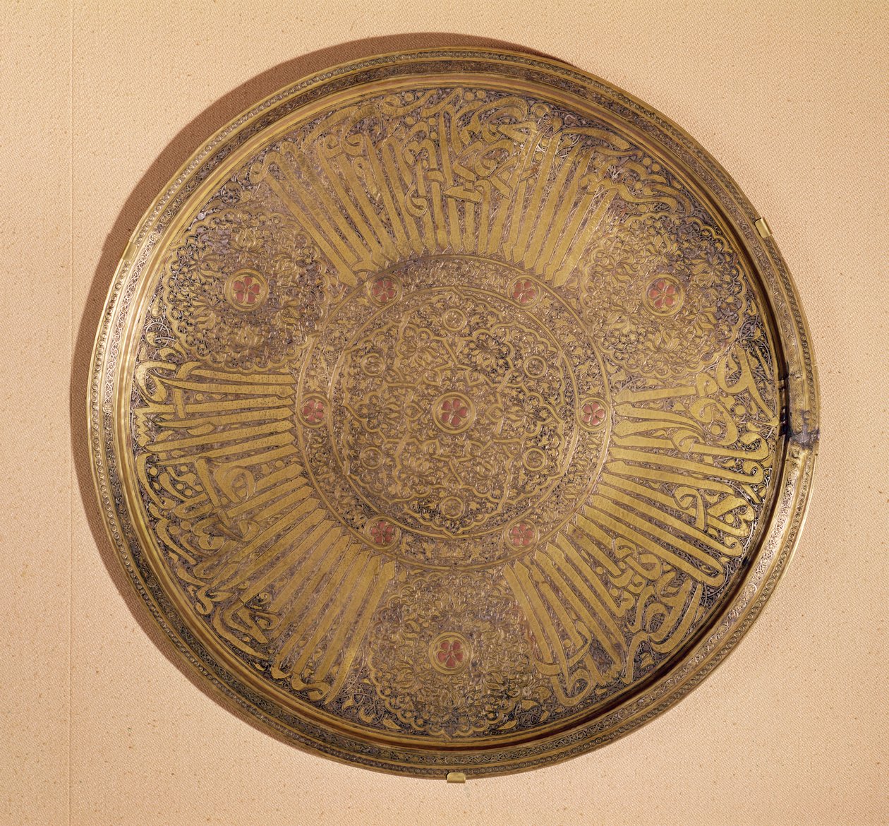 Teller mit dem Namen von Sultan Al-Mujahid Saif-ud-din Ali (1322-63) Rasuliden-Dynastie, Jemen von Islamic School