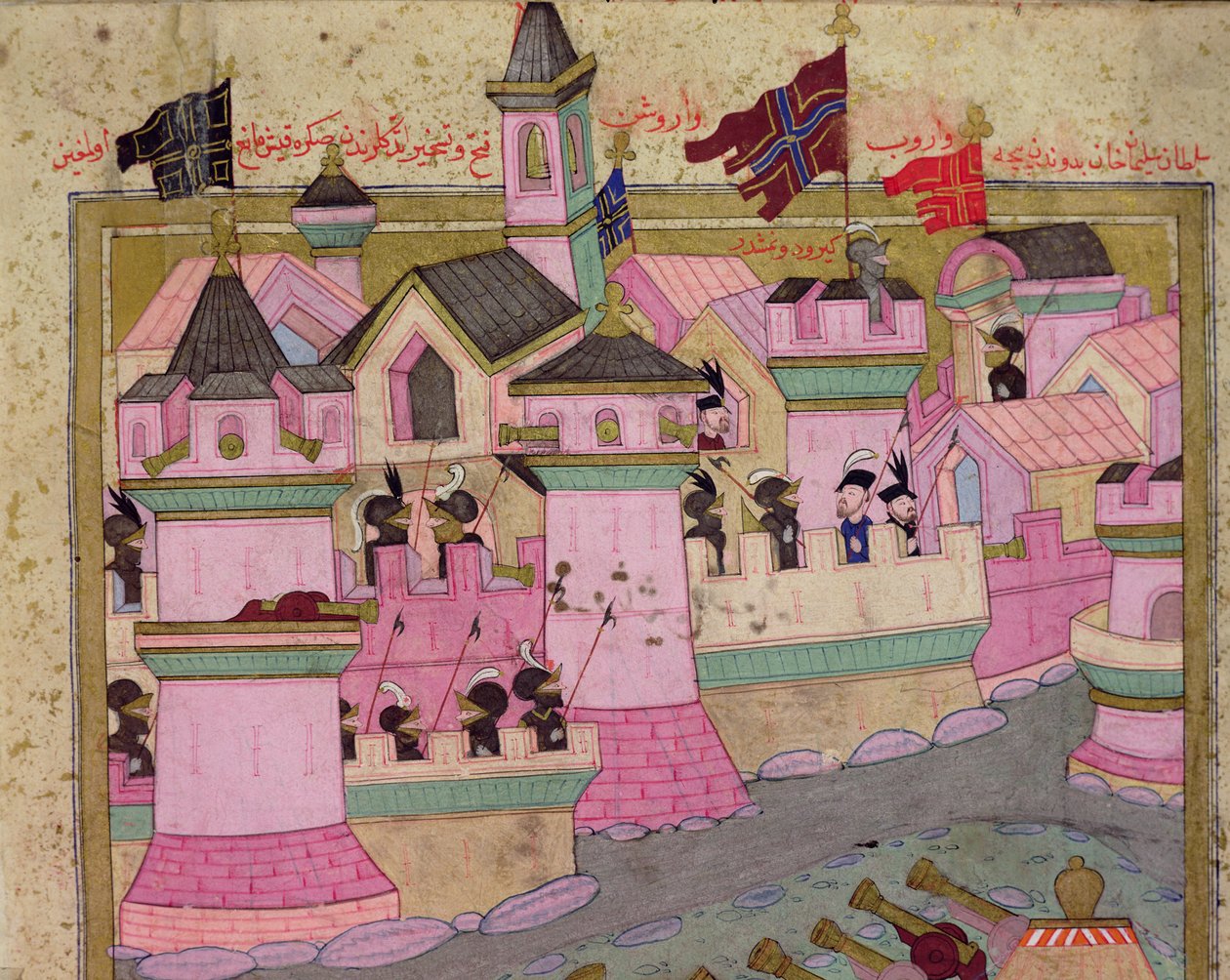 Belagerung von Wien durch Suleyman I. (1494-1566) den Prächtigen, 1529, aus dem 