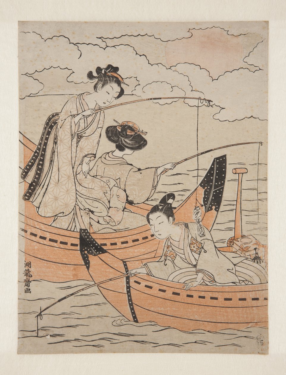 Boote der Liebe von Isoda Koryusai