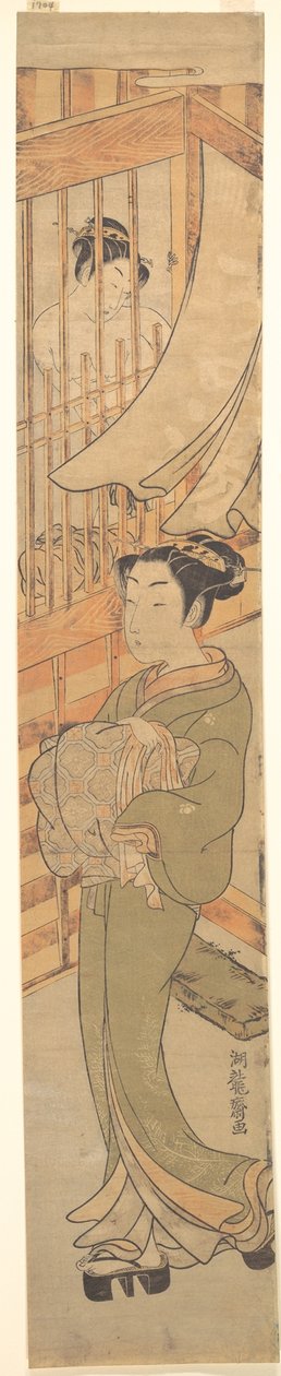 Im Yoshiwara-Viertel von Isoda Koryusai