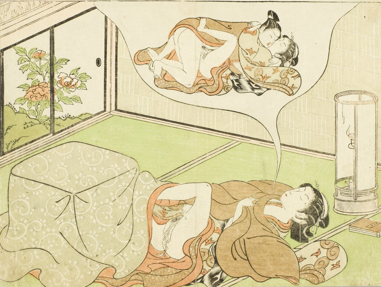 Träumende Frau von Isoda Koryusai
