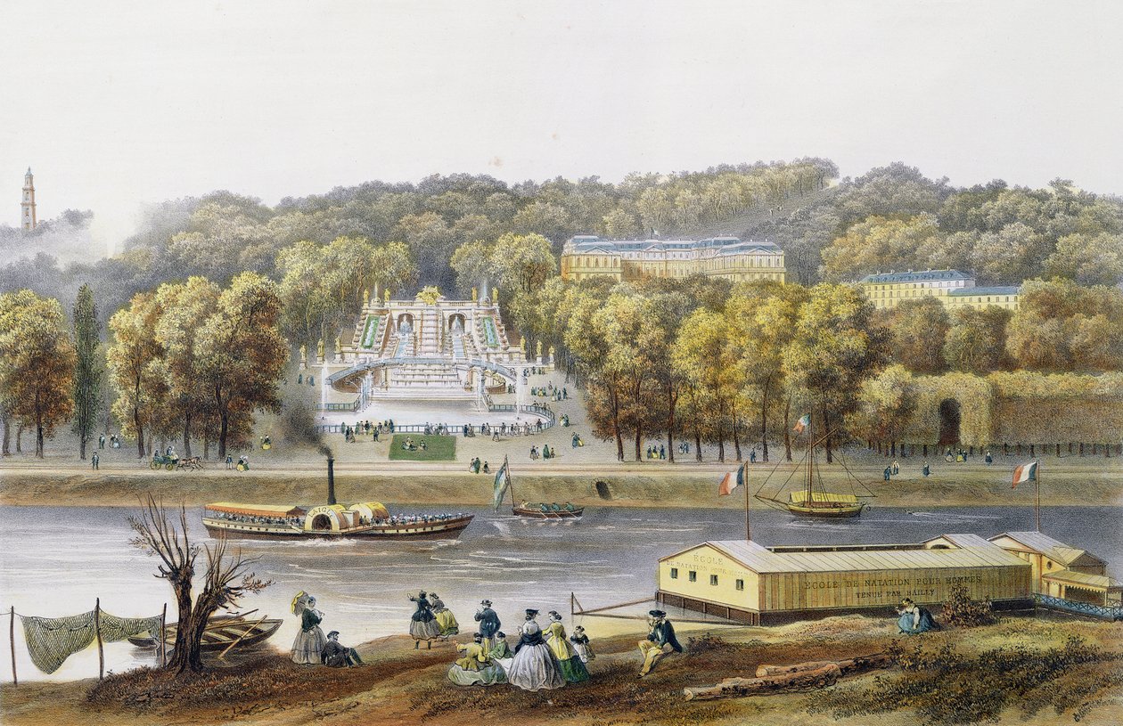 Palast und Park von Saint-Cloud von Isodore Laurent Deroy