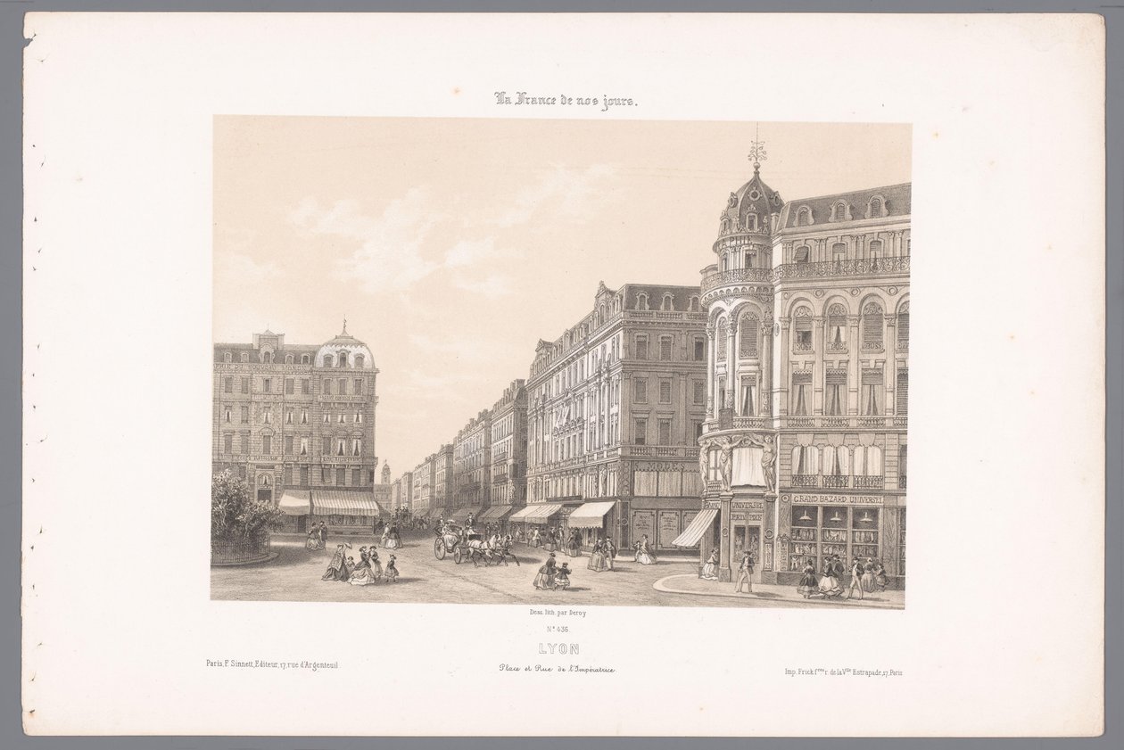 Blick auf den Place und die Rue de l