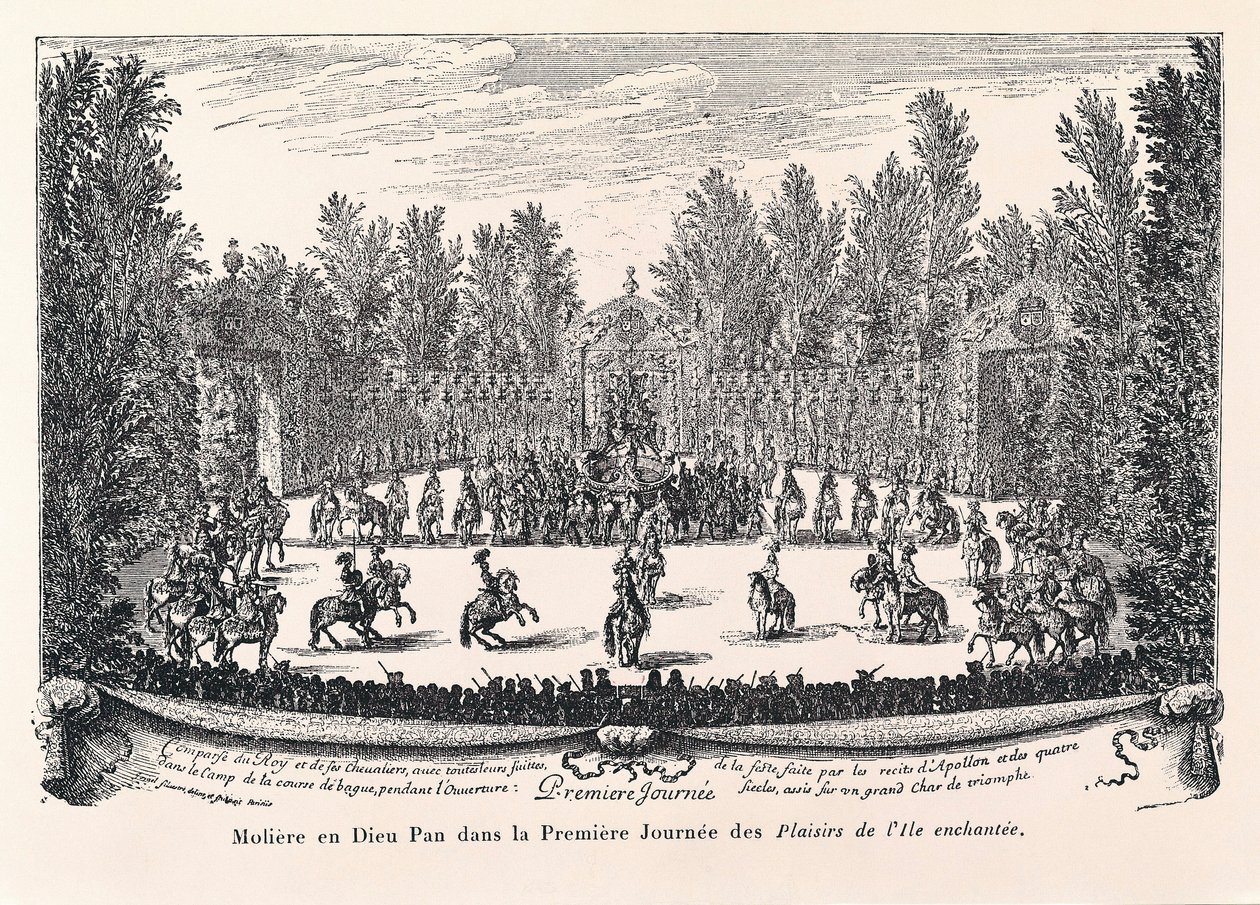 Moliere in Gott Pan, Illustration von "Les plaisirs de l