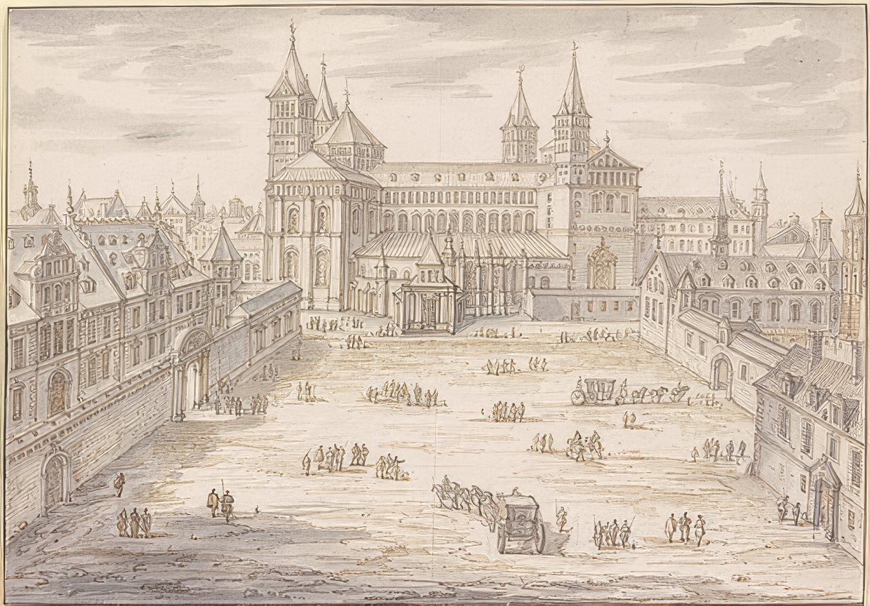 Der Dom zu Speyer und das Bischöfliche Palais von Israël Silvestre