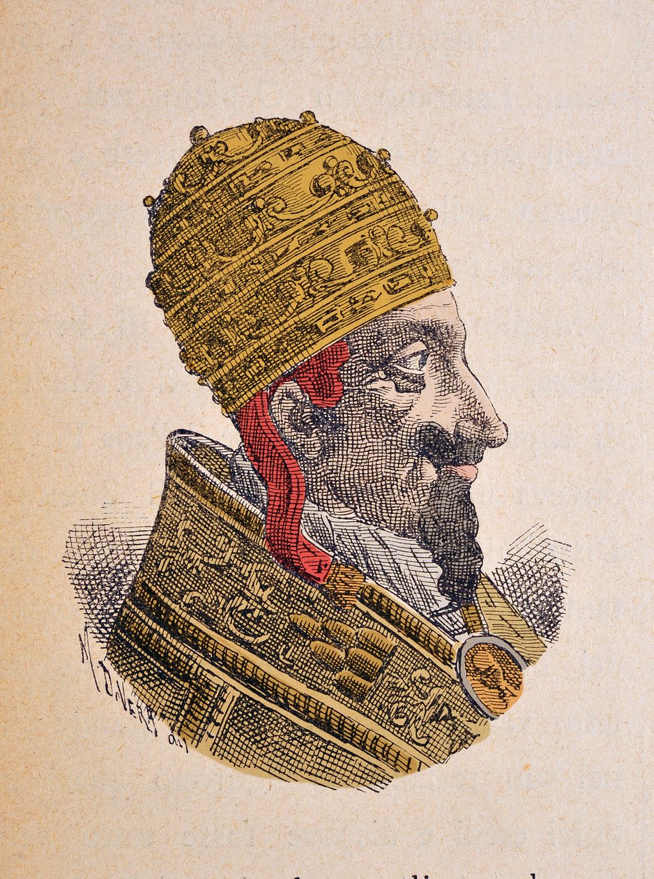 Porträt von Papst Alexander VIII. (1689-1691) (spätere Kolorierung) von Italian School