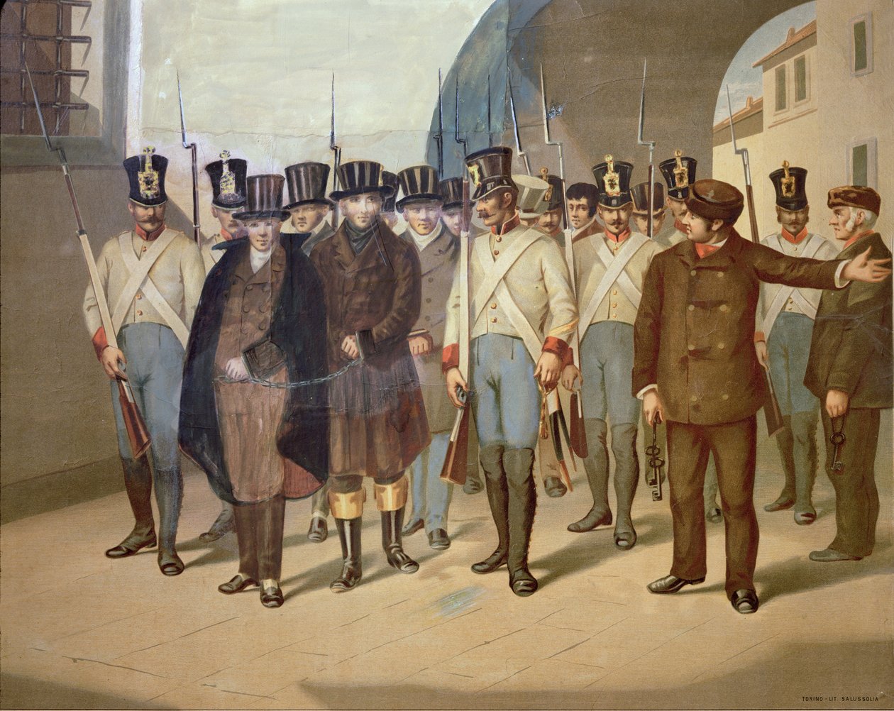Die Verhaftung der Carbonari von Italian School