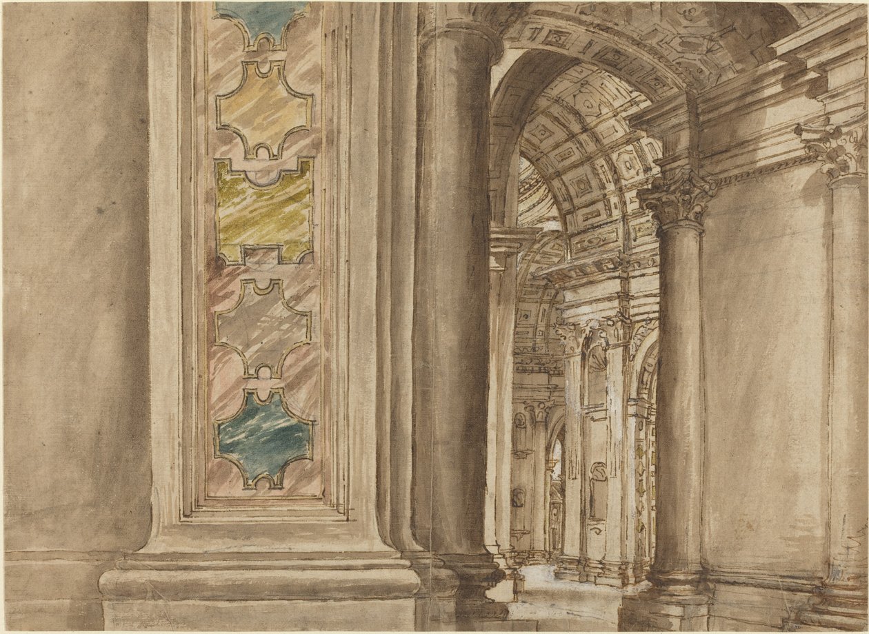 Das Innere von Sankt Peter, Rom von Italian 17th Century