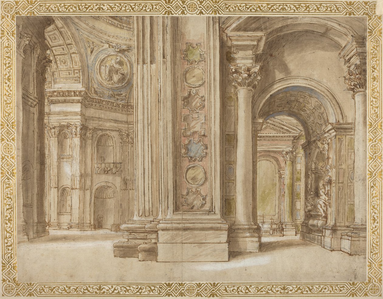 Das Innere von Sankt Peter, Rom von Italian 17th Century
