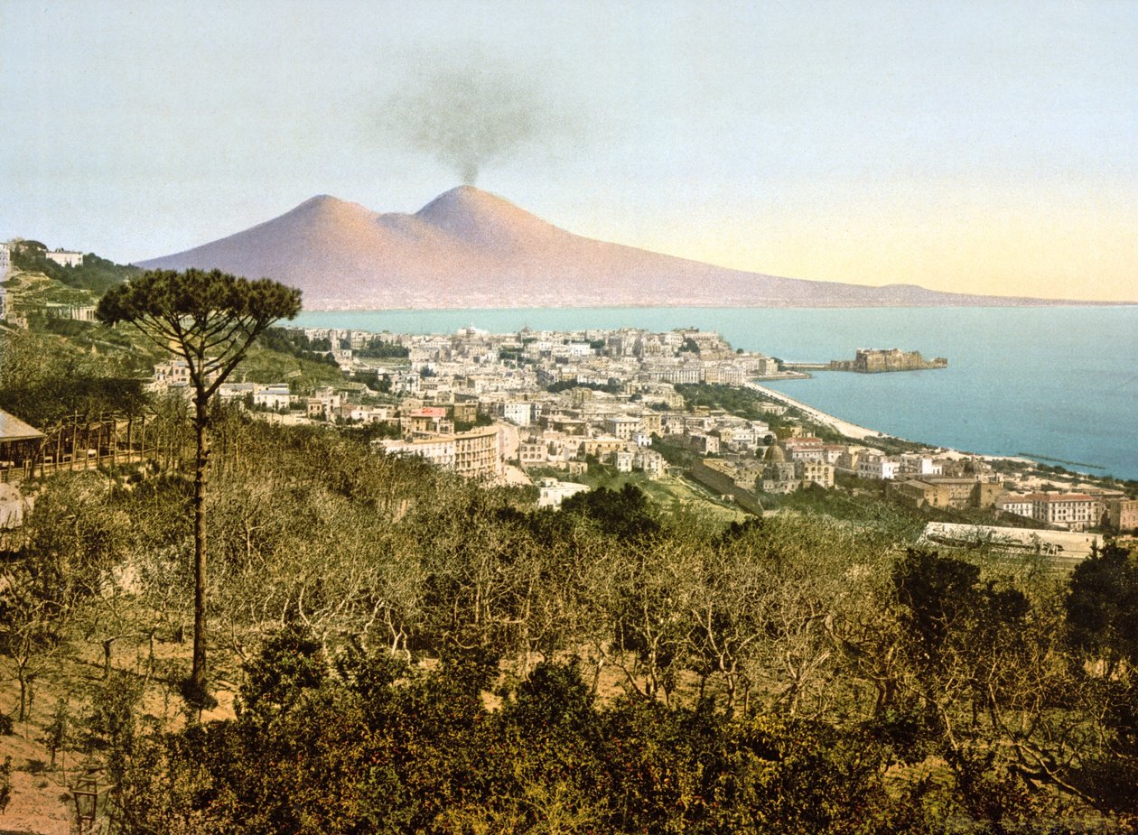 Blick auf den Vesuv über die Bucht von Neapel von Italian Photographer